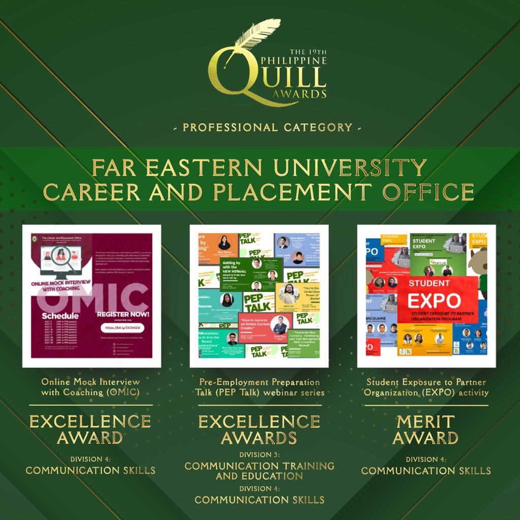FEU-CAPO bags 4 awards at the 19th Philippine Quill
