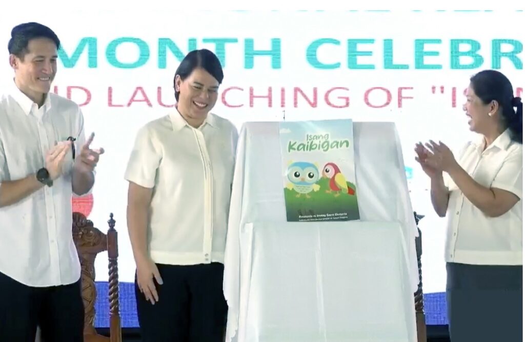 VP Sara leads Nat’l Reading Month celebration, launches children’s book ‘Isang Kaibigan’