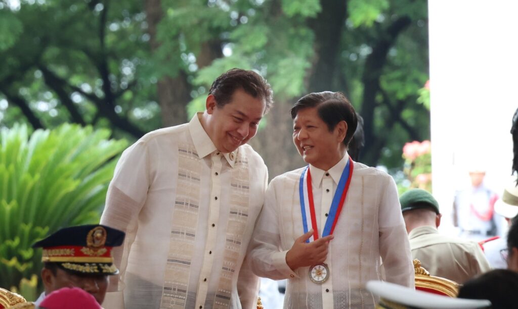 Speaker Ferdinand Martin Romualdez with President Ferdinand Marcos Jr.